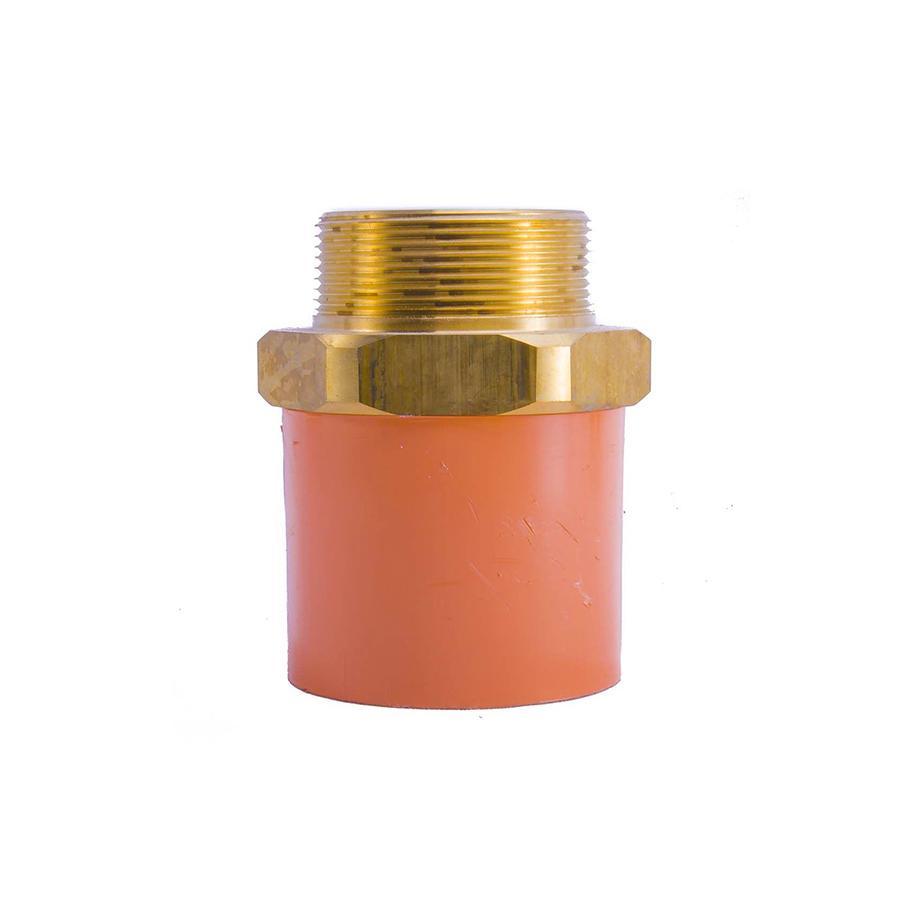 ADAPTADOR MACHO BRONCE