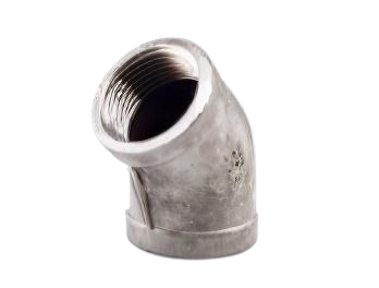 CODO 45° ROSCADO ACERO INOXIDABLE 304 150 PSI