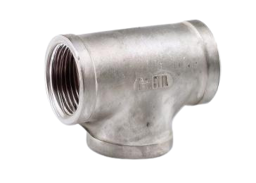 TEE RECTA ROSCADA ACERO INOXIDABLE 304 150 PSI